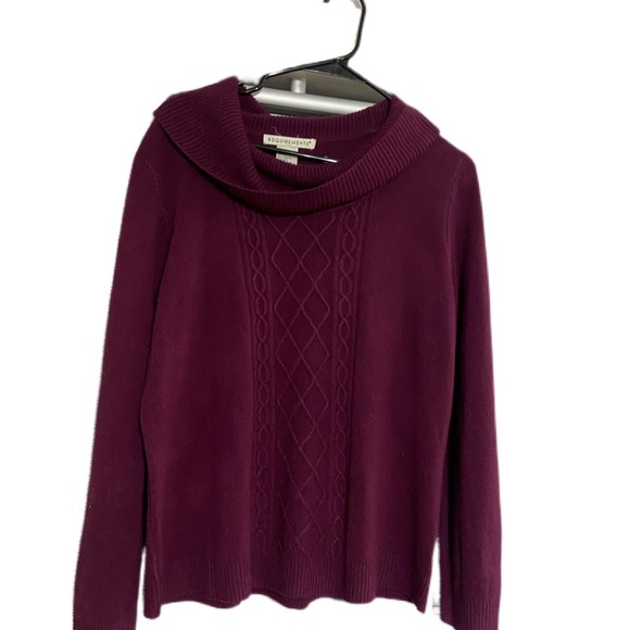 Beautiful purple cowl neck sweater. Requirements size XL. 100% Acrylic - Picture 2 of 5